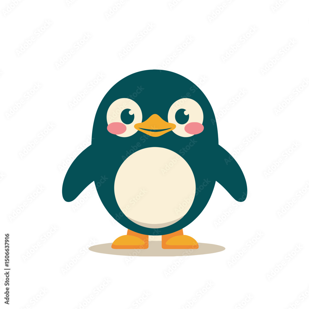 Obraz premium mascot of cute penguin character. 