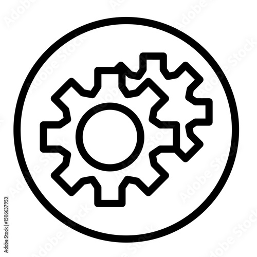 Reliability Engineer Vector Line Icon Design