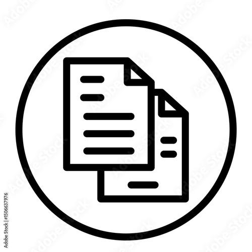 Redundancy Setup Vector Line Icon Design