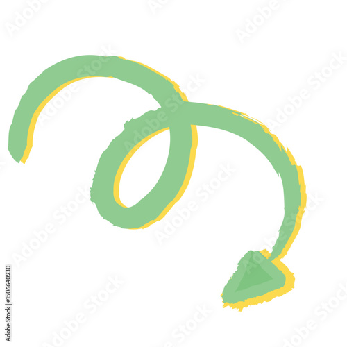 Abstract Color Doodle Swirl Illustration