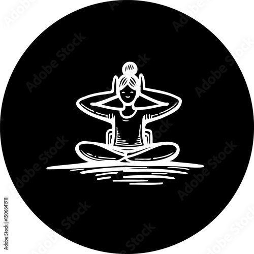 Serene yogini in lotus pose: Embracing inner peace through mindful practice