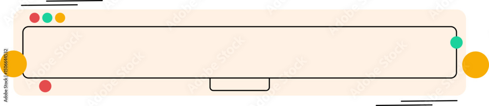 Obraz premium Retro UI Text Box