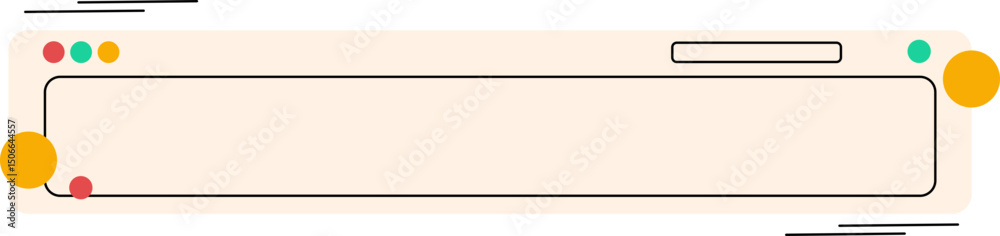 Obraz premium Retro UI Text Box
