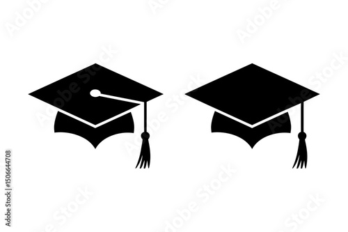 Graduation cap education achievement ceremony icon