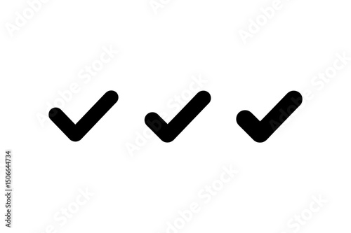 Check mark icon symbol vector graphic illustration