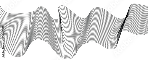 close up of an abstract background of curved lines. seamless pattern with white lines. Dynamic shapes composition