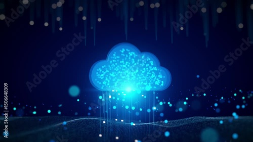 Data digital technology clouds systems connect