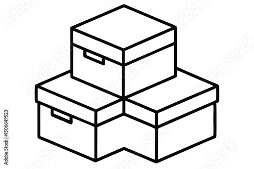 Organized Storage Stackable Boxes for Efficient Space Management