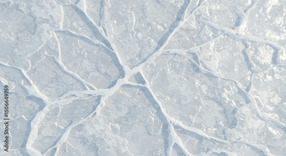 Obraz premium Fractured Ice Field A Mosaic of Frozen Splendor