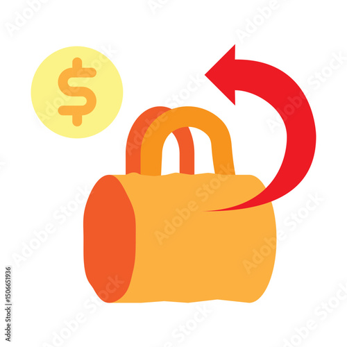 Travel Refund Vector Flat Icon Design