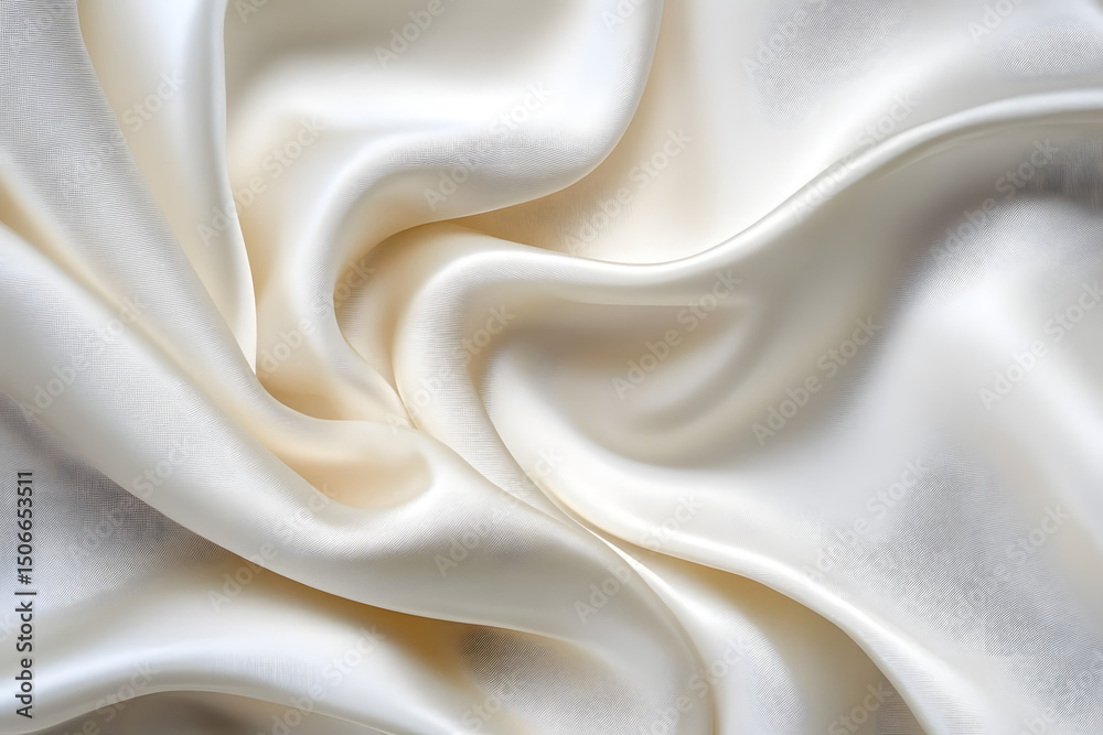 Obraz premium White silk fabric texture background