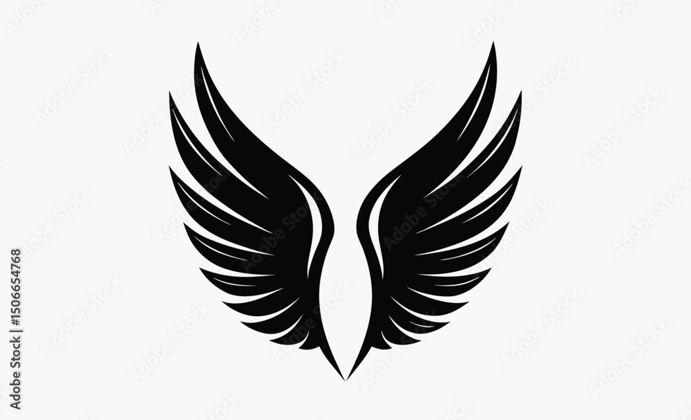 Angel Wing Silhouette 