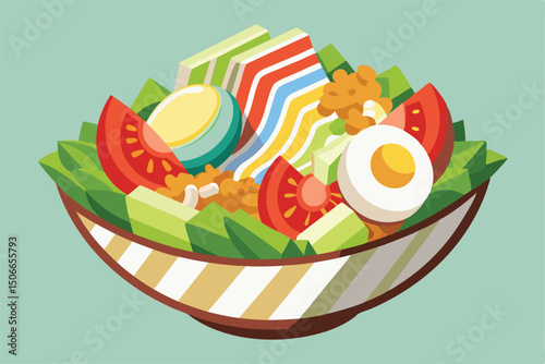 Delicious and Healthy Rainbow Salad Recipe Vibrant Colors, Fresh Ingredients