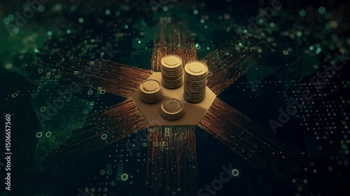 money connect people data technology