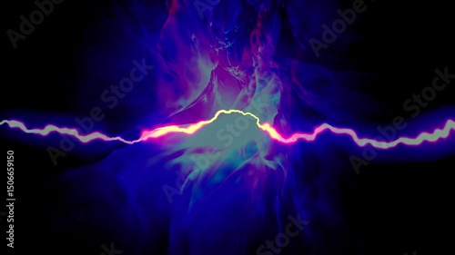 lightning in the sky