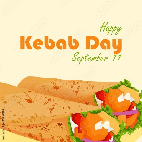 vector graphic of Kebab Day ideal for Kebab Day celebration