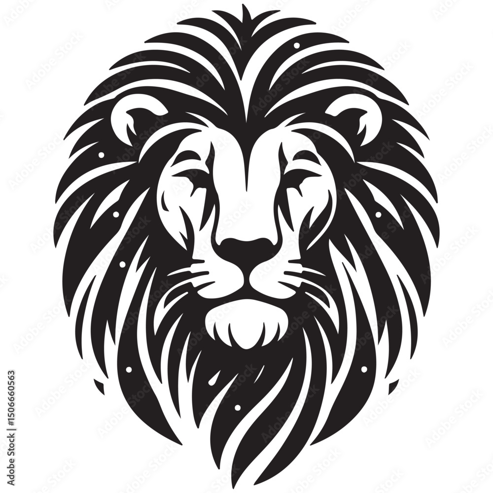 Fototapeta premium lion head vector