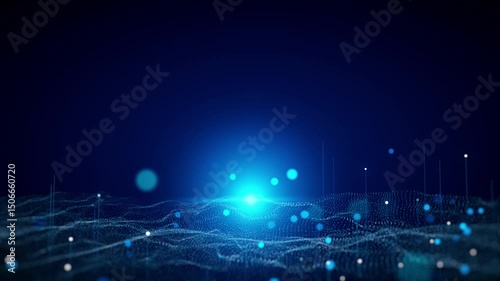 abstract blue background with stars