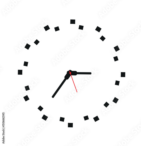 wall clock designed with simple details