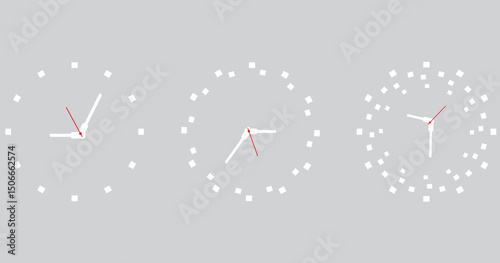 wall clock designed with simple details
