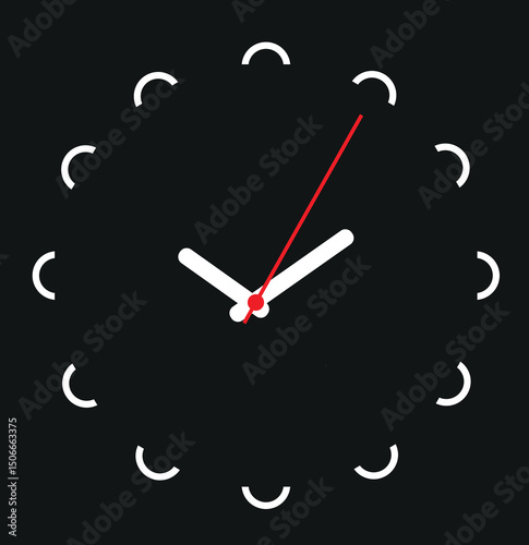 wall clock designed with simple details