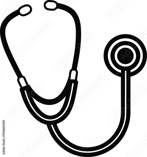 stethoscope isolated on white background