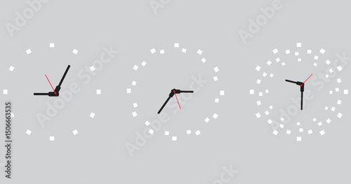 wall clock designed with simple details