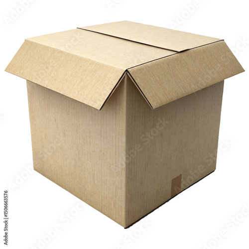 Opened Brown Cardboard Box