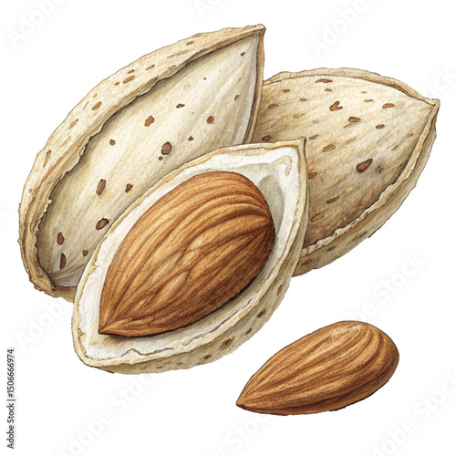 Almond Nut with Shell
