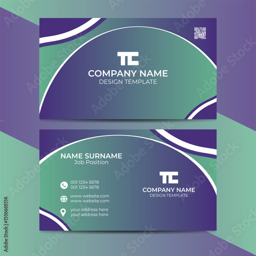 Business card design template, Clean professional business card template, visiting card, business card template.