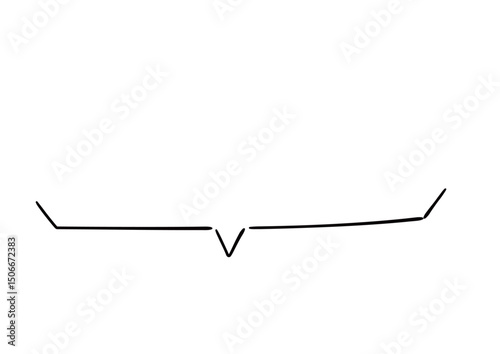 手書き風のふきだし単品
