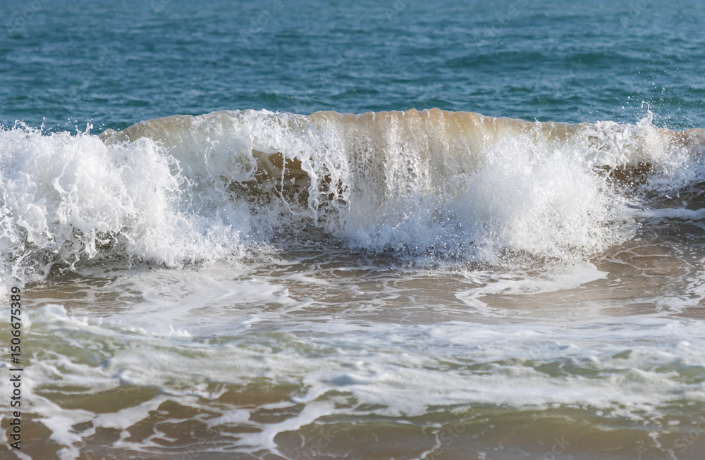 Fototapeta premium big and small waves in the ocean.