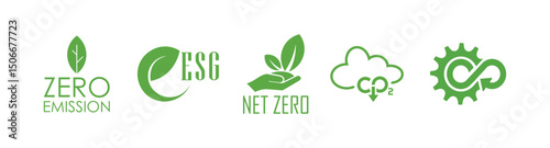 reducing CO2 emissions to stop climate change. green energy background	