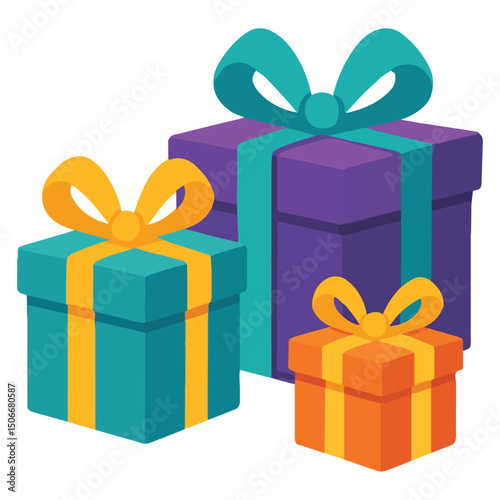 Space Gift Boxes clipart, Outer Space illustration, Colorful Space design sublimation
