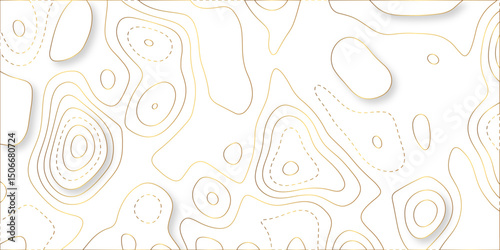 Abstract papercut design. Background of the topographic map. modern wallpaper texture and realistic design used for banner and posters, mountain relief geographic pattern. vector illustration.