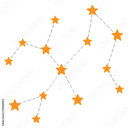 Space Constellation Map clipart, Outer Space illustration, Colorful Space design sublimation
