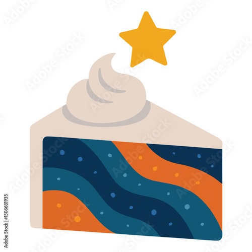 Space Galaxy Cake clipart, Outer Space illustration, Colorful Space design sublimation
