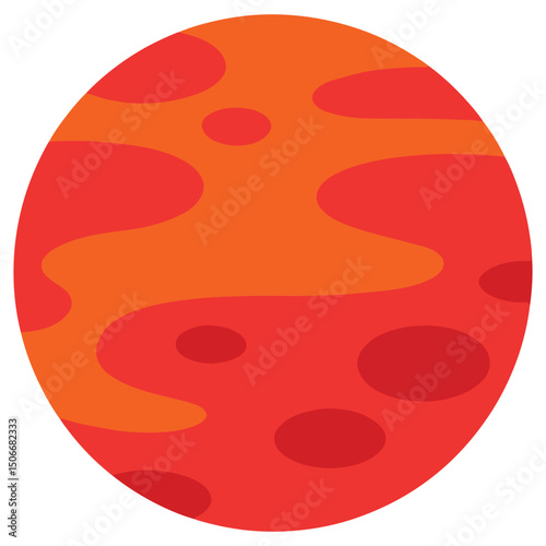 Space Lava Planet clipart, Outer Space illustration, Colorful Space design sublimation
