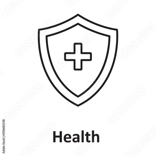 Health insurance :Vector Icon which can easily modify or edit