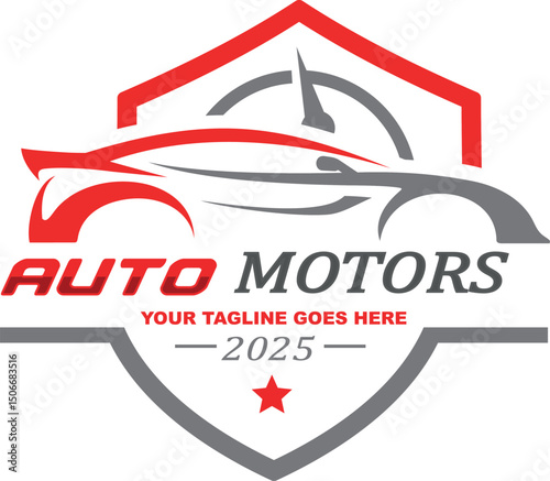 Car garage premium concept logo 