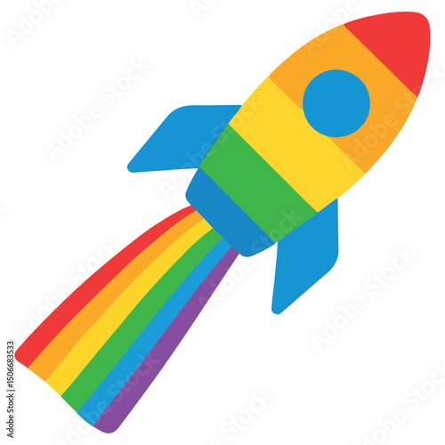 Space Rocket clipart, Outer Space illustration, Colorful Space design sublimation
