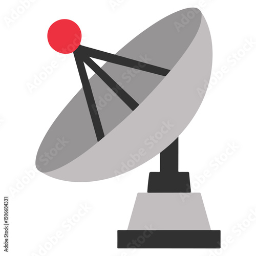 Space Satellite Dish clipart, Outer Space illustration, Colorful Space design sublimation
