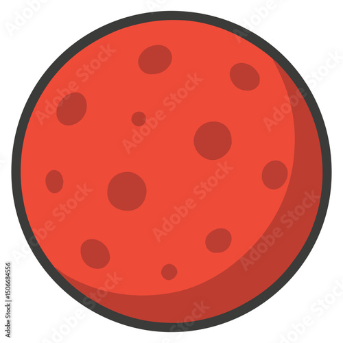 Space Mars Planet clipart, Outer Space illustration, Colorful Space design sublimation

