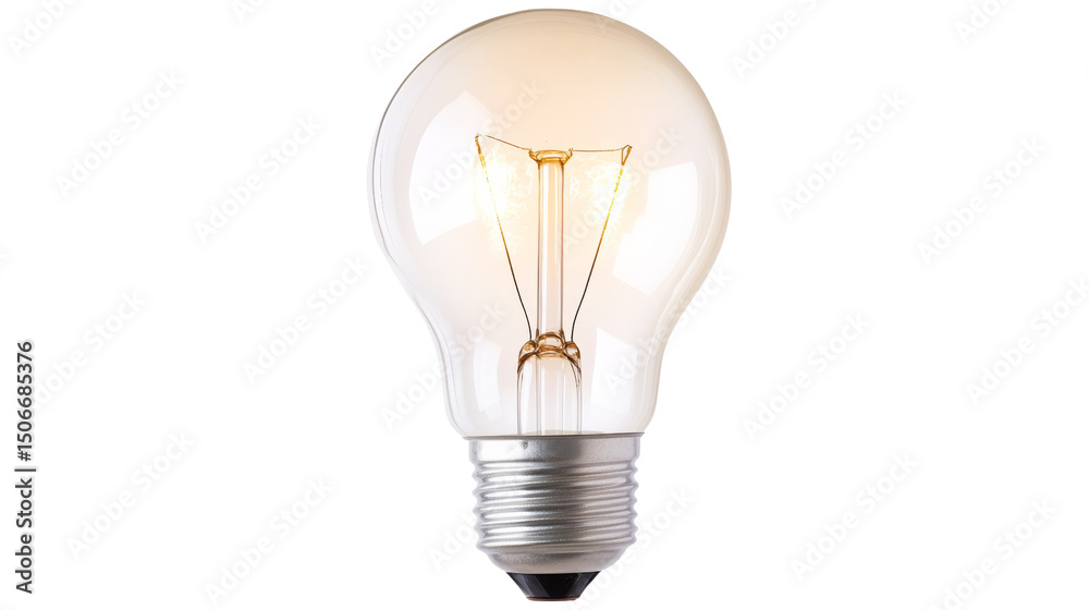 Glowing Light Bulb, Idea Concept Single Filament, Isolated on Transparent Background, Lightbulb, Illumination, Electricity, bulb, lighting, design Glowing Light Bulb, Idea Concept Single Filament, Isolated on Transparent Background, Lightbulb, Illumination, Electricity, bulb, lighting, design