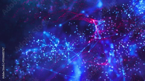 abstract space background with geometric 