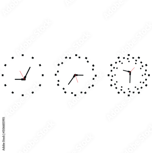 wall clock designed with simple details