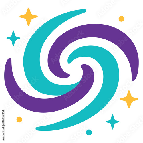 Space Galaxy clipart, Outer Space illustration, Colorful Space design sublimation
