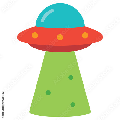 Space UFO Light clipart, Outer Space illustration, Colorful Space design sublimation
