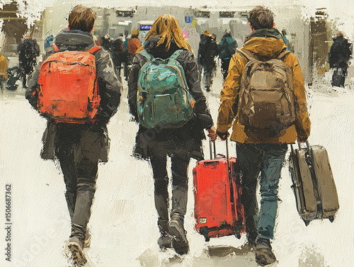A depiction of a family nav...