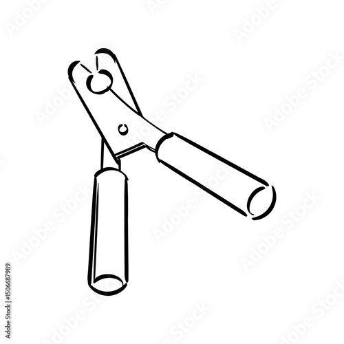 Hand Drawn Pet Veterinary Outlined Illustration